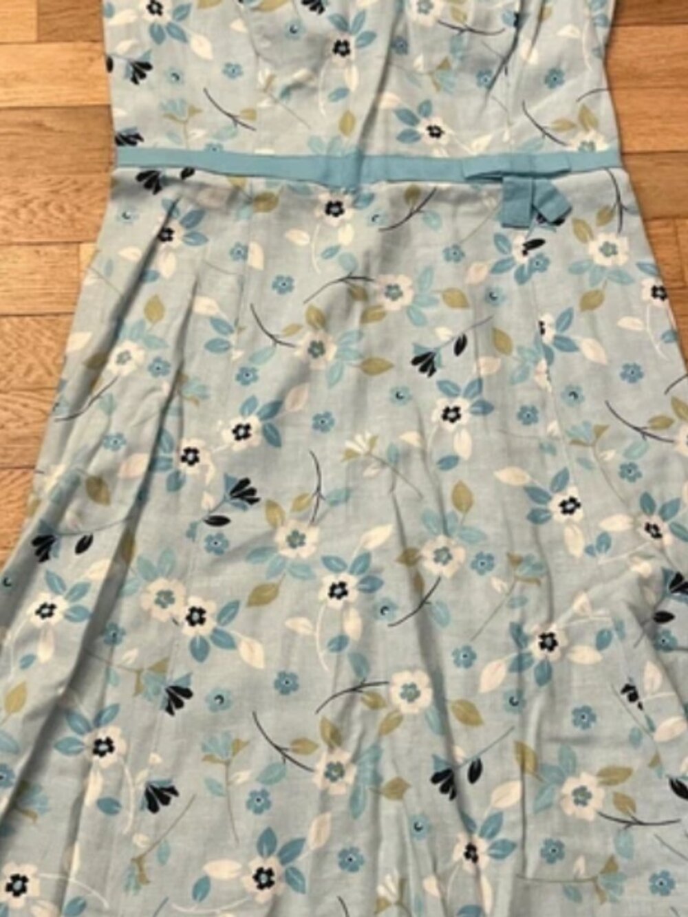 Ann Taylor dress, blue/floral, size 10